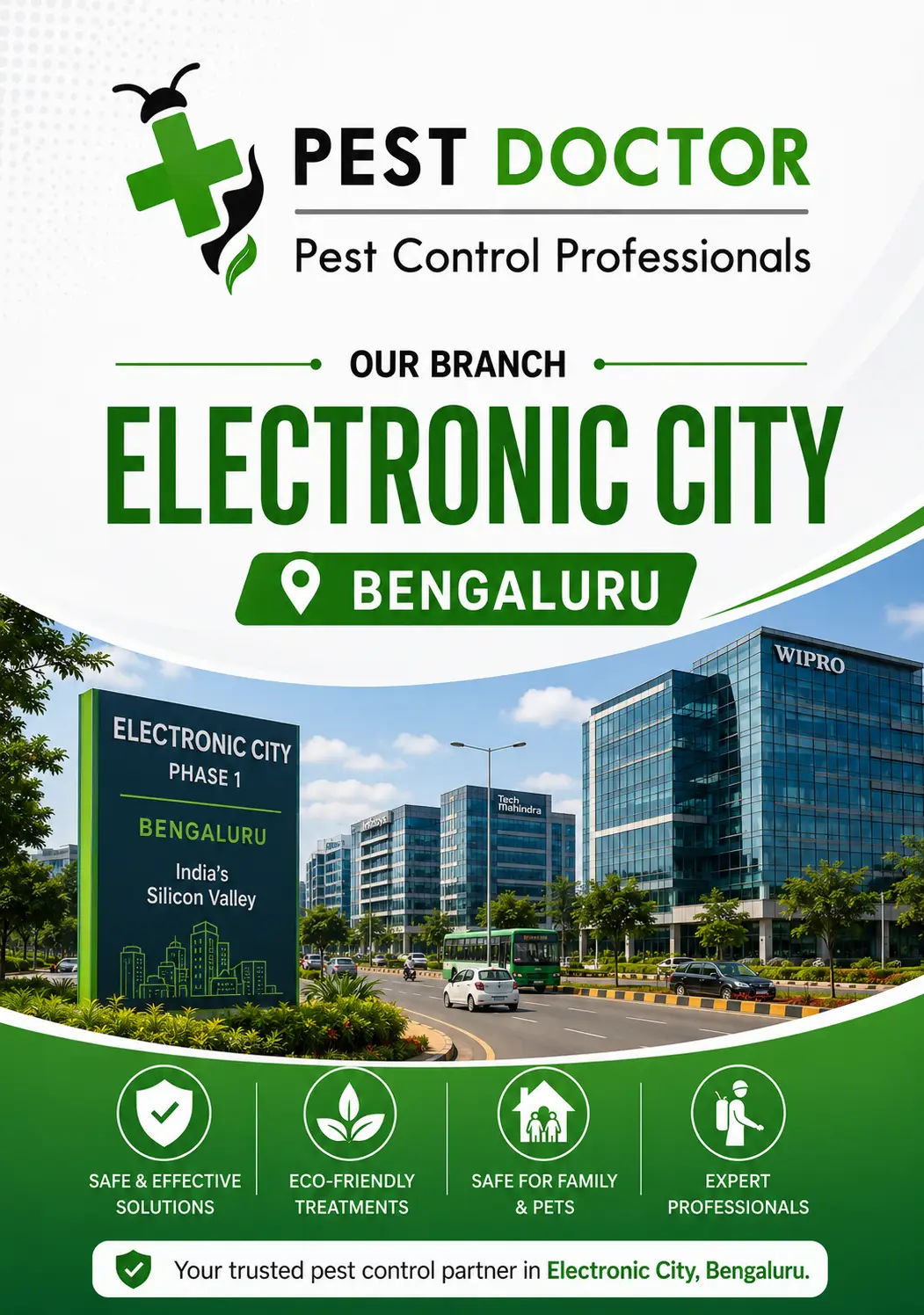 Pest Doctor technicians serving Electronic City