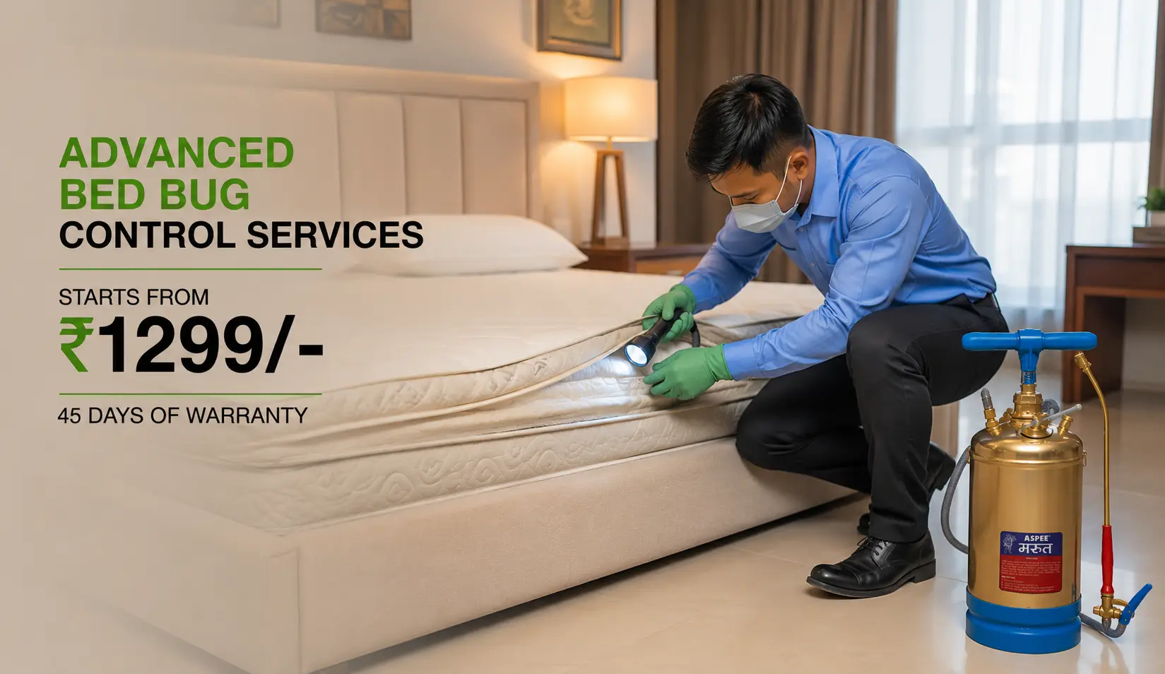 Safe, government-approved pest treatment for homes in Bengaluru